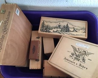 Wooden Boxes.