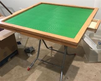 Game table with pullout drawers 