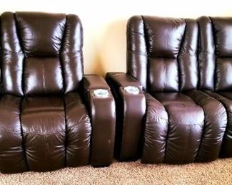 2 Matching media recliners