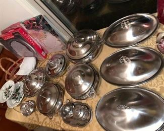 Brand new vintage serving / catering dishes