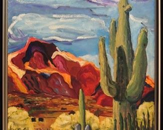 12 CAMAL BACK MOUNTAIN 22 X 28 Oil on Canvas Framed a