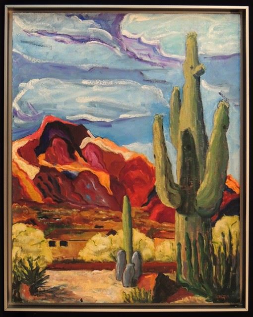 12 CAMAL BACK MOUNTAIN 22 X 28 Oil on Canvas Framed a