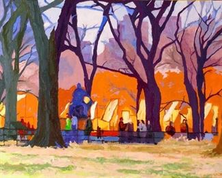 18 CP THE GATES II 18 X 24 Oil on Canvas Framed