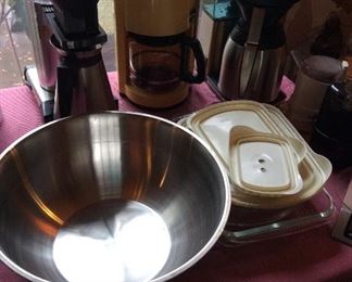 Large Stainless steel mixing bowl, MANY Coffee Makers Braun Keurig, Bowls, Storage, Bakeware