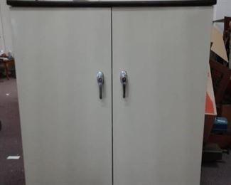 Three Shelf Two Door Storage Cabinet