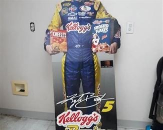 NASCAR #5 Cardboard Stand Up Cutout - Autographed