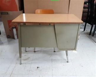 Metal Student Desk and Chair