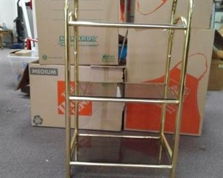 Metal Arched Shelf w/ Glass Shelves