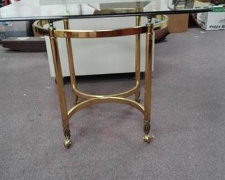 Metal /Glass End Table