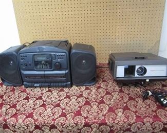 Argus 543 Automatic and Sears Model 900.22398490 Radio, Tape Recorder, CD Player