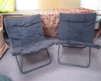 Two Folding Lawn Chairs