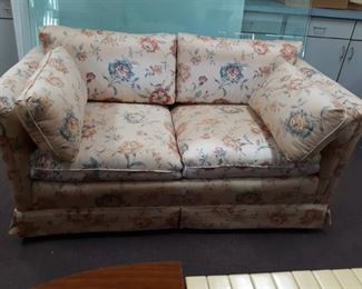 Floral Upholstered Loveseat