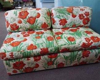 Poppy Floral Upholstered Loveseat