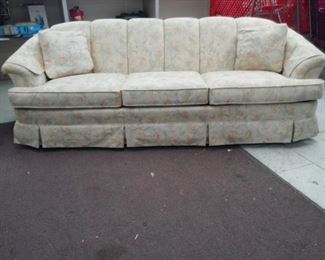 XL Upholstered Sofa Cream / Beige
