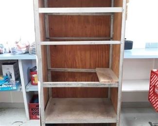 Wood Rolling Storage Cabinet