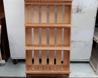 Foldable Wood Shelving Unit