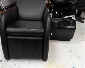 Recliner Chair and Freestanding Shampoo Station