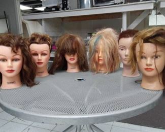 Lot of 6 Heads of Hair - Styling Heads