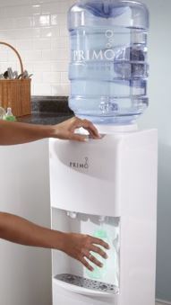 Primo Top Loading Hot / Cold Water Dispenser, White
