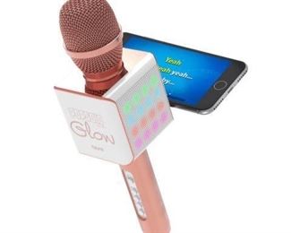Tzumi PopSolo Glow Bluetooth Karaoke Microphone LED