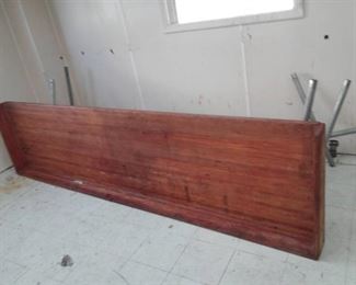 Galvanized Pipe Table Base w/ Splash Block Butcher Block Top