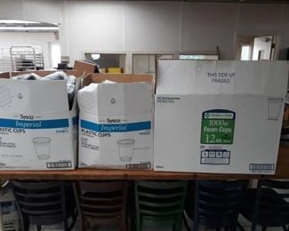 Plastic and Foam Cups Box Lots