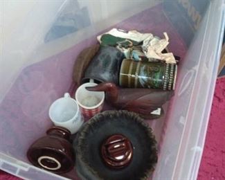 Cups, Insulators, Crock, Blue Bottle