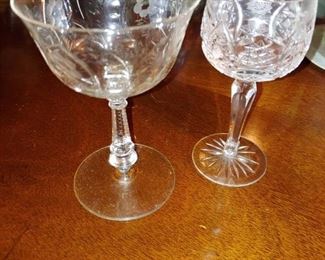 Etched & cut glass crystal