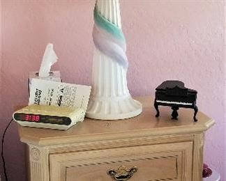 Light colored wood night stand