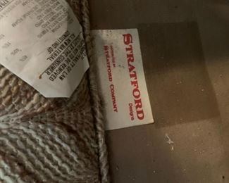 #7 Stratford vintage brown tweed sofa 89 long $75.00