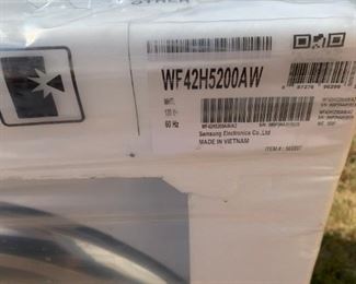 #58 Samsung WF42H5200aw front load washer in box never used $500.00