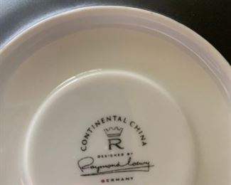 #70 Raymond Loewy Rosenthal Continental china Charcoal 7 plate, 10 sauc,3 dessert 5 tea cup, 1 sugar $125.00