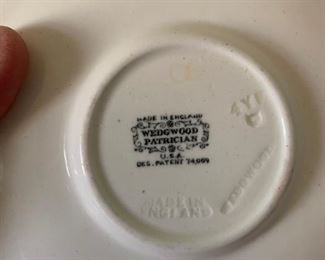 #71 Wedgewood of Etruria and Bariston 9 dinner 7 salad, 2 dessert, 7 saucer, 4 b&B 8 cups and 4 tea cup $100.00