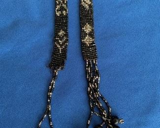 #75 vintage hand beaded belt $50.00