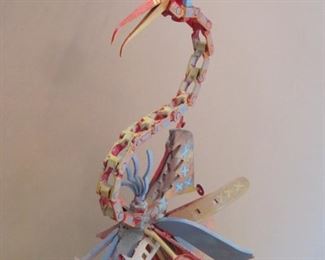 John Olsen Metal Fantasy Bird Sculpture 1990.