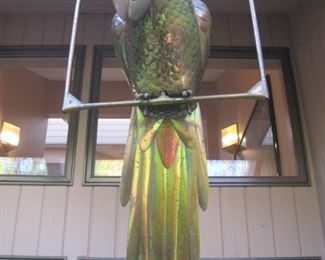 Large Brass Parrot.