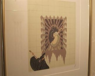 Erte, a limited edition serigraph on paper by Erte (1892-1990), numbered and hand signed by the artist, from an edition of 300.