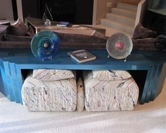 Console/Sofa Table with Benches/Seats. Buy it Now for $1,950. 952-261-6461 for viewing.