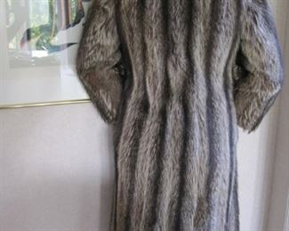Full length Raccoon Fur Coat.