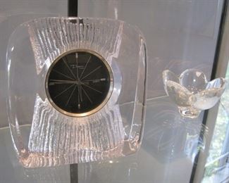 Daum and Orrefors crystal.