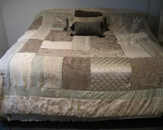 King Size Bed with Bedding.