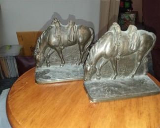 Cast iron book ends