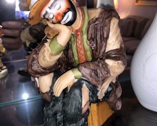 Emmett Kelly clown figurine 