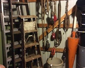 Ladders & block and tackle