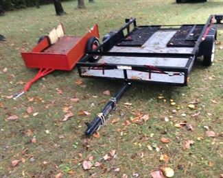 Utility and snow mobile trailer