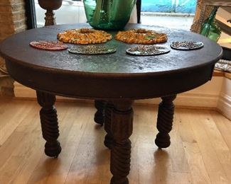 Round oak Table 