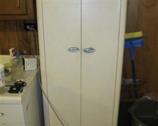 Old metal cabinet