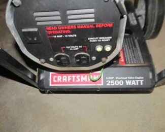 Craftsman 2500 watt generator