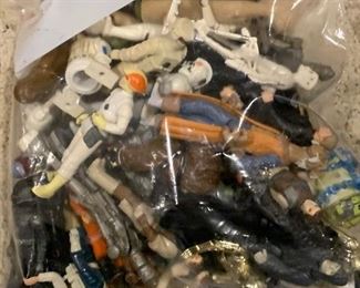 Bags of Star Wars figures (50 in each bag) to be sold per bag to highest bidder. We will be taking silent bids