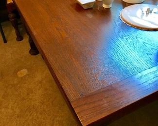 Mint oak dining room table